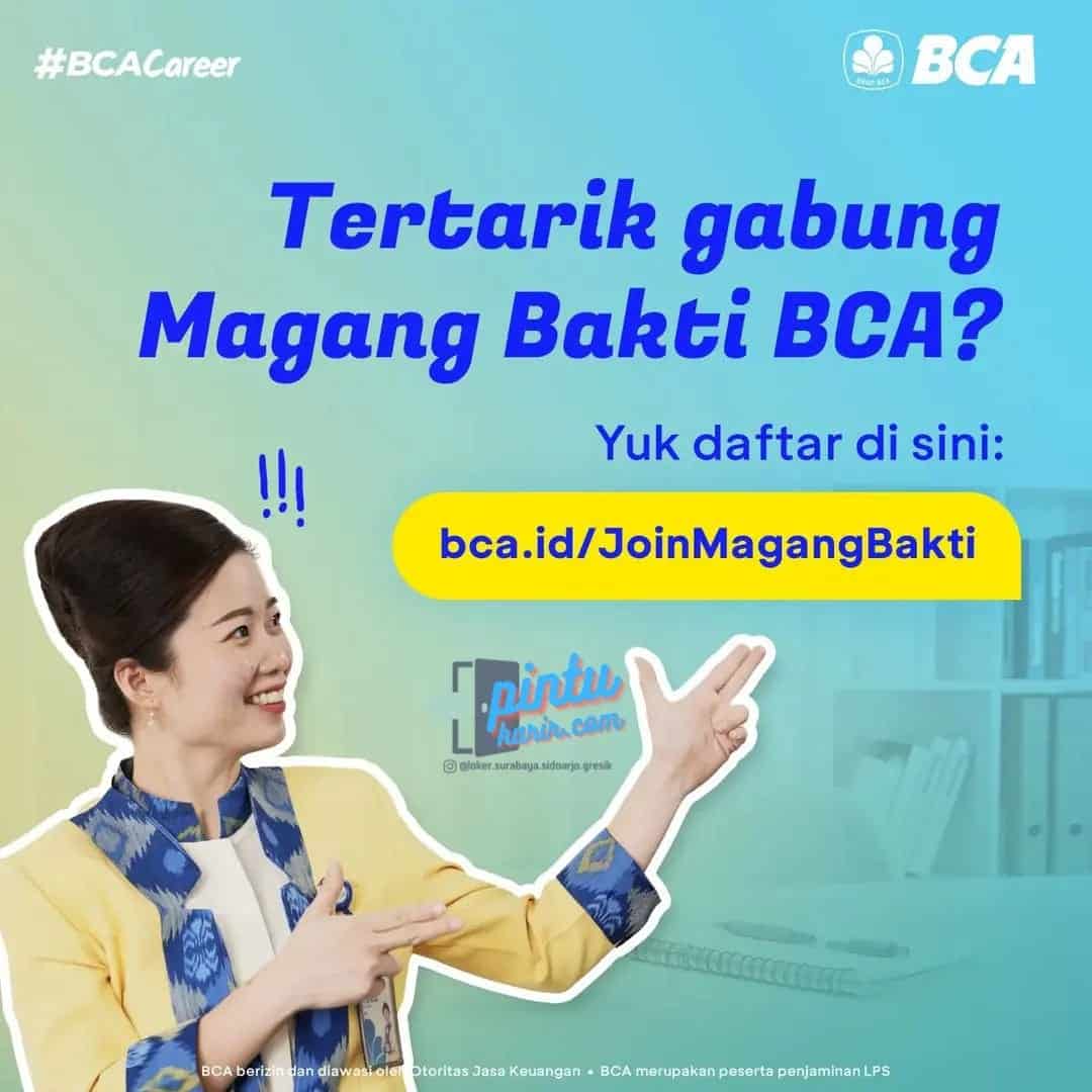 Magang Bakti BCA - PintuKarir.com SMA/SMK